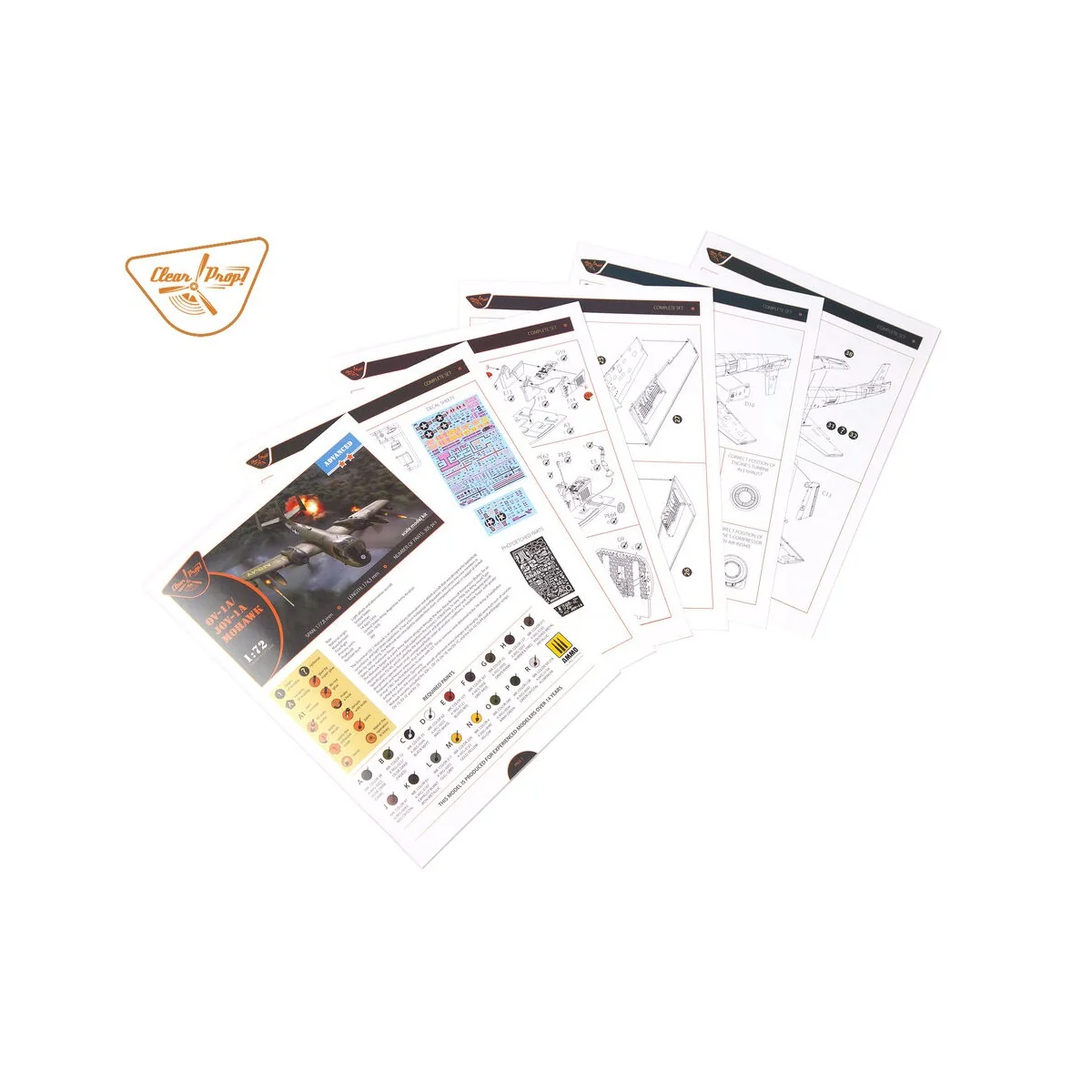 OV-1 A/JOV-1A Mohawk, 1/72 - Clear Prop Models CP72016