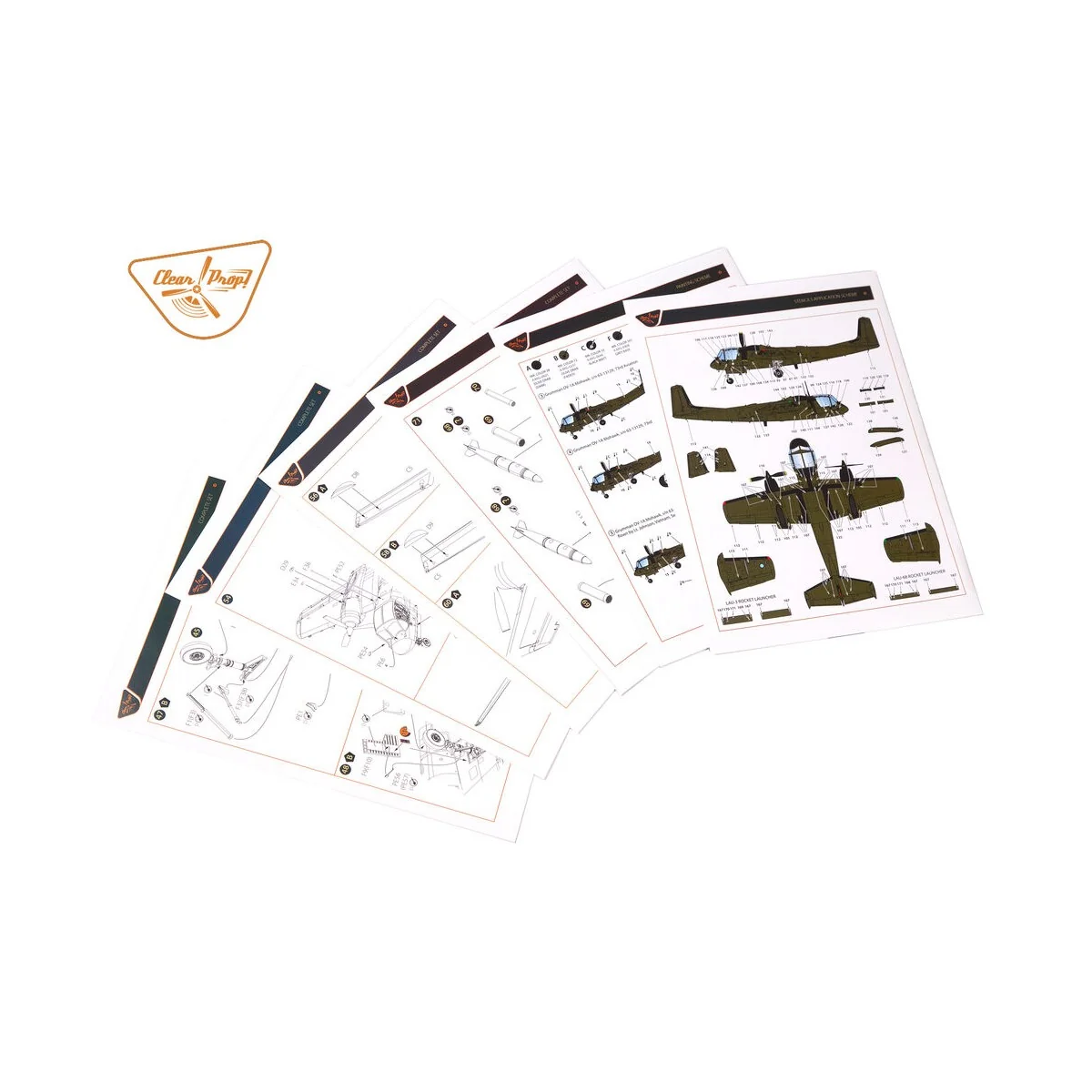 OV-1 A/JOV-1A Mohawk, 1/72 - Clear Prop Models CP72016