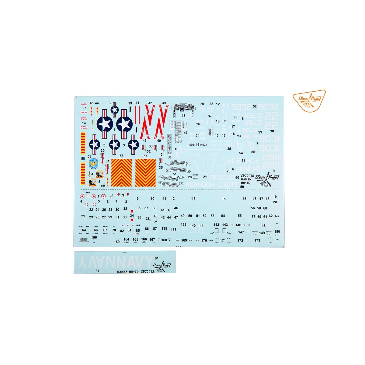 HH-2D Seasprite, 1/72 - Clear Prop Models CP72018