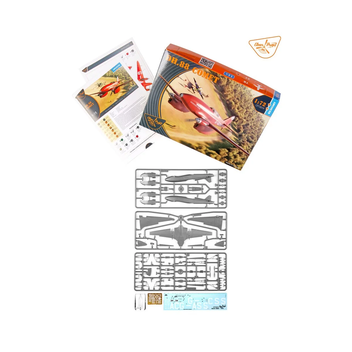 DH.88 Comet, 1/72 - Clear Prop Models CP72019