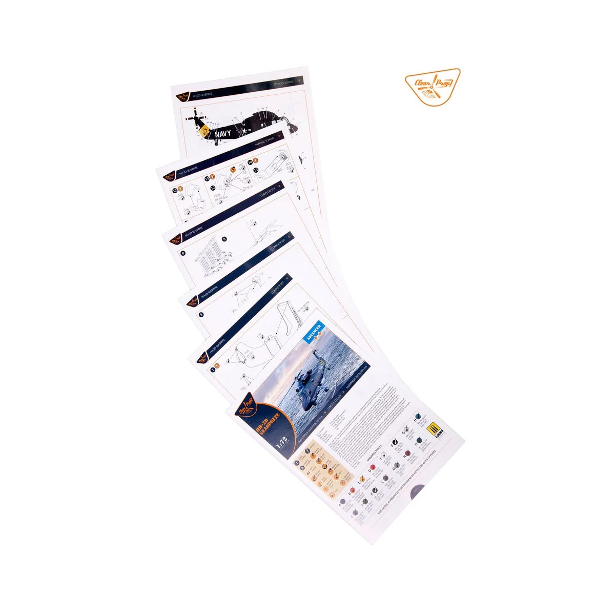 HH-2D Seasprite, 1/72 - Clear Prop Models CP72018