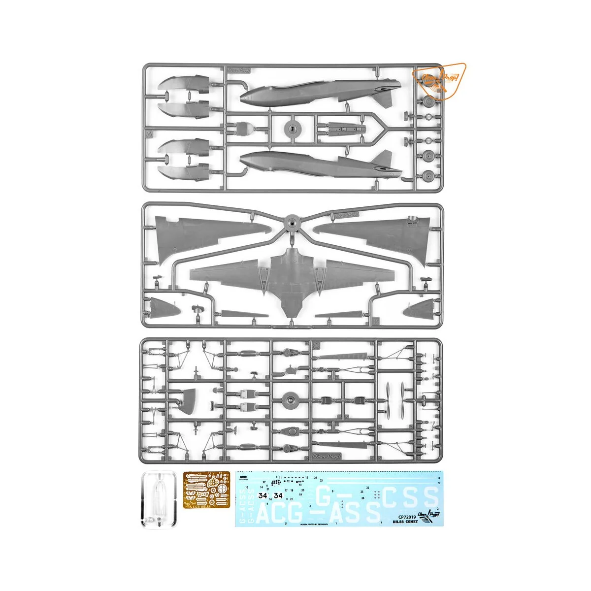 DH.88 Comet, 1/72 - Clear Prop Models CP72019
