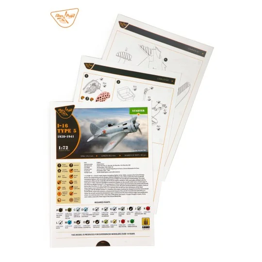 I-16 type 5 (1938-1941), 1/72 - Clear Prop Models CP72025 I-16 type 5 (1938-1941), 1/72 - Clear Prop Models CP72025