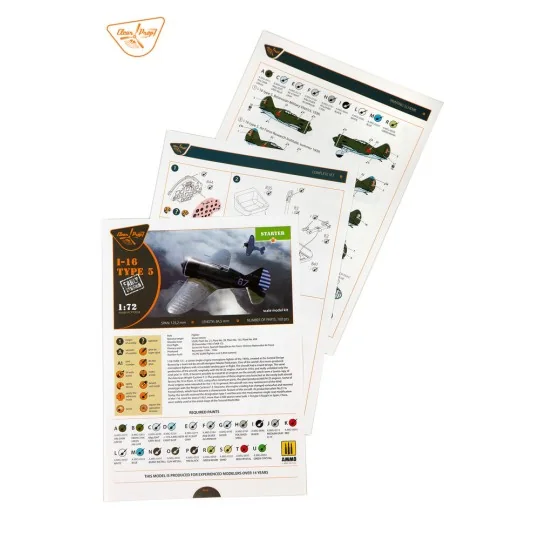 I-16 type 5 (early version), 1/72 - Clear Prop Models CP72024