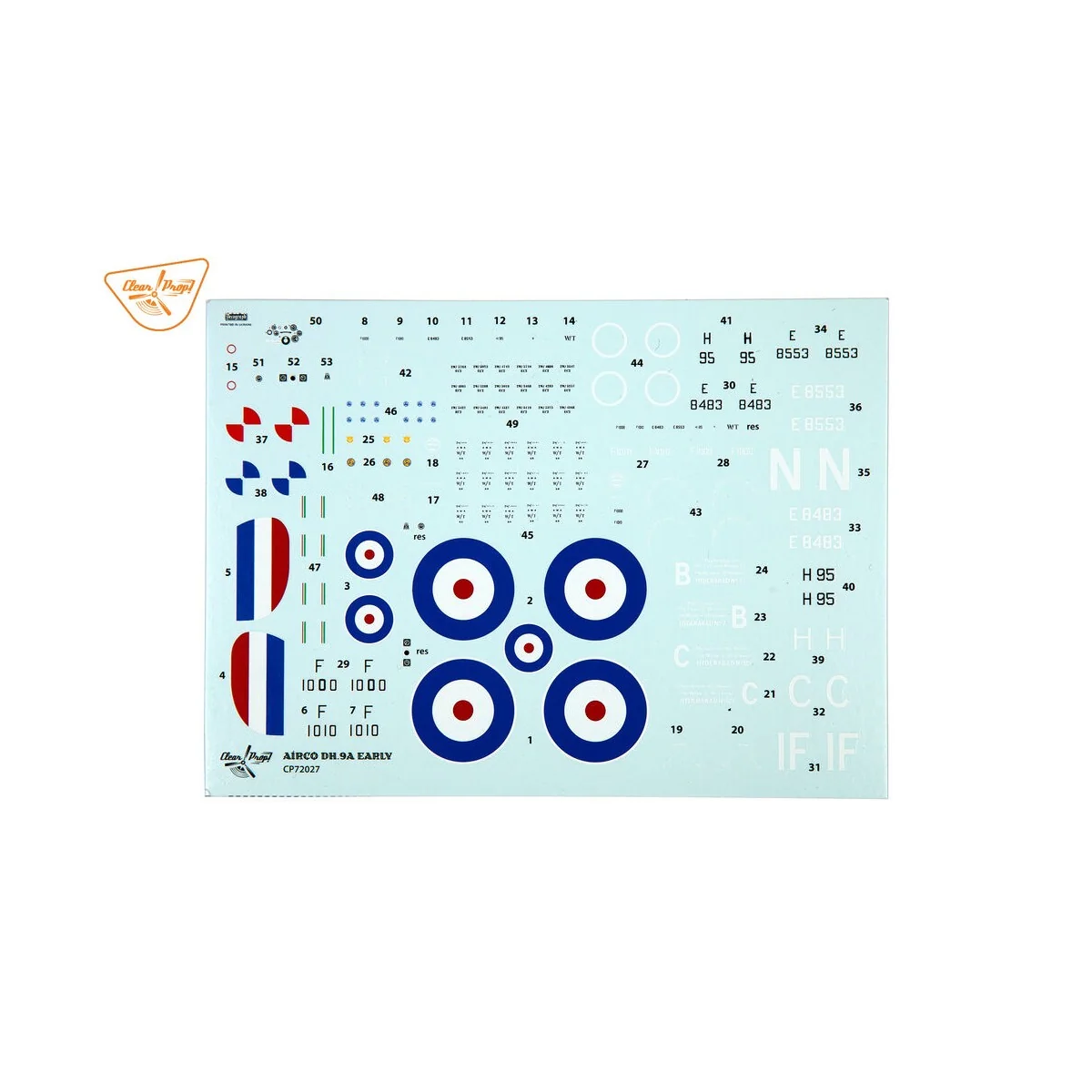Airco DH.9a (early version), 1/72 - Clear Prop Models CP72027