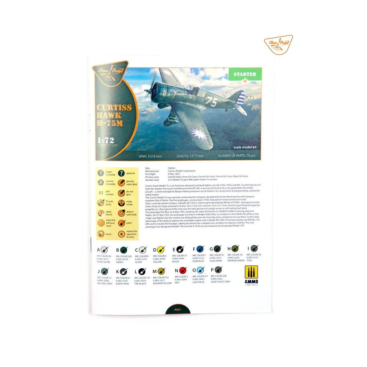 H-75M Hawk, 1/72 - Clear Prop Models CP72029 H-75M Hawk, 1/72 - Clear Prop Models CP72029