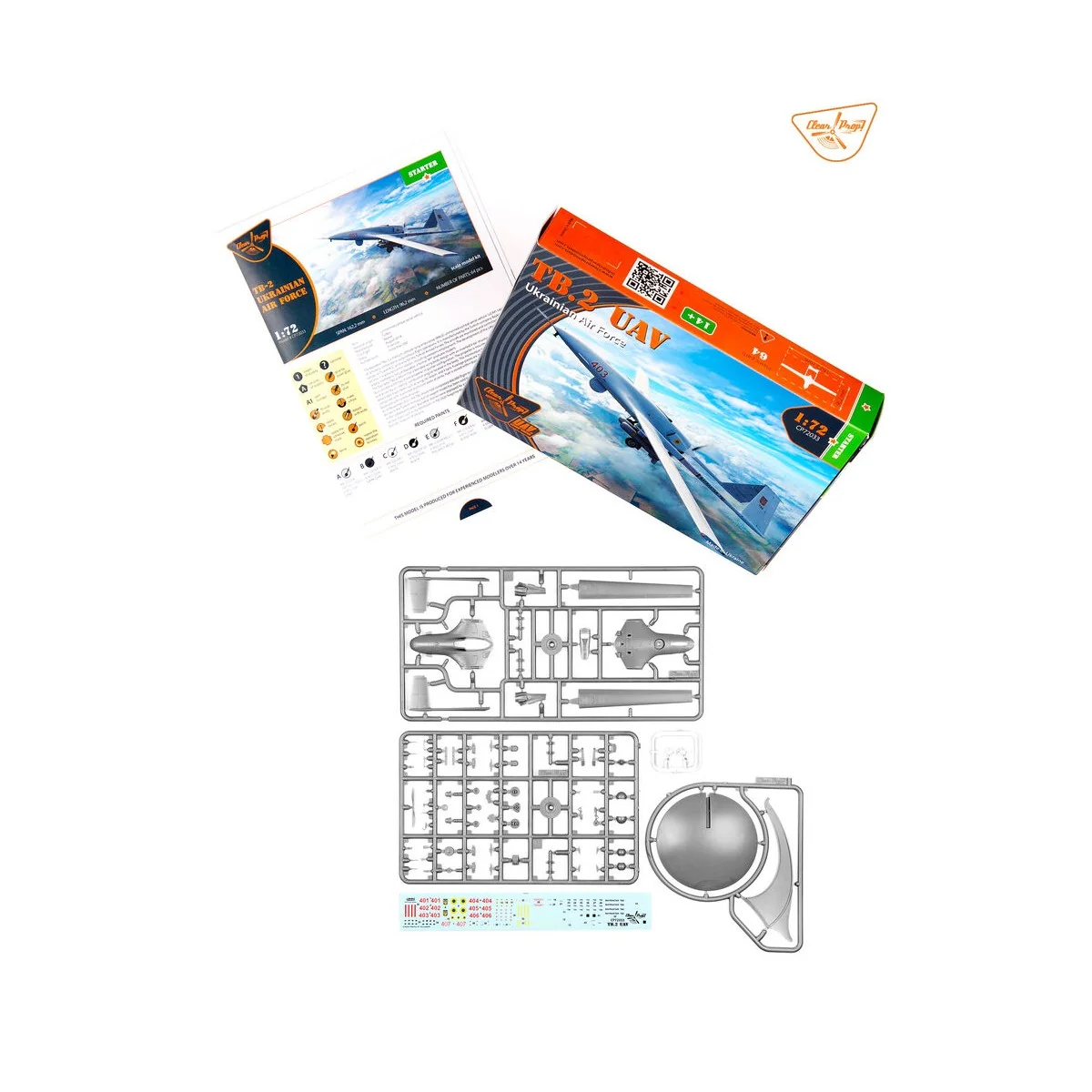 TB.2 UAV UKRAINIAN ARMY, 1/72 - Clear Prop Models CP72033