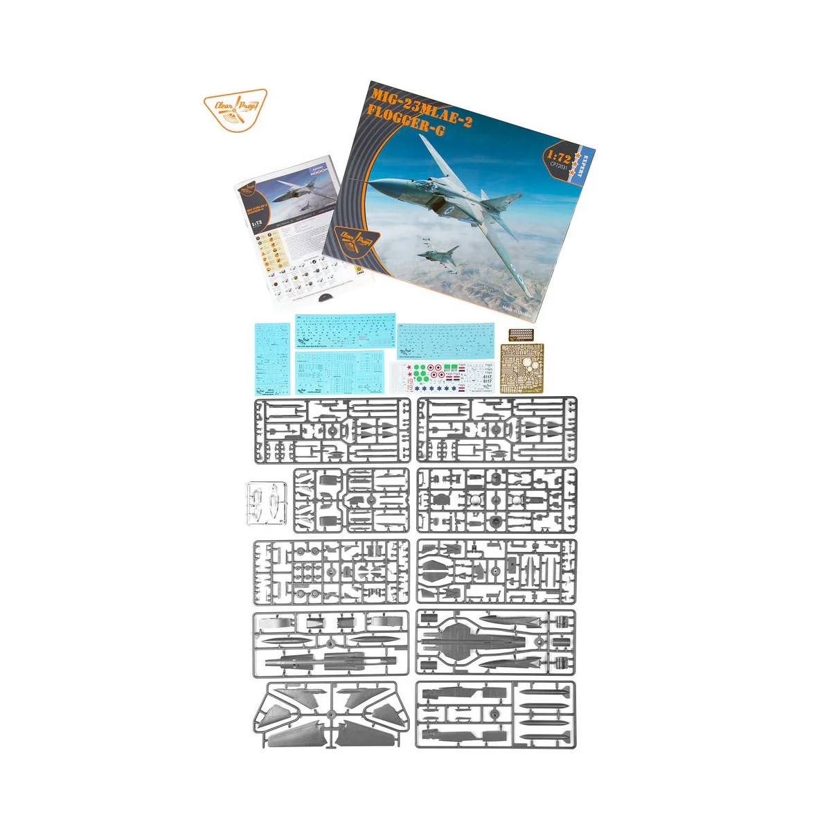 MiG-23MLAE-2 Flogger-G, 1/72 - Clear Prop Models CP72031