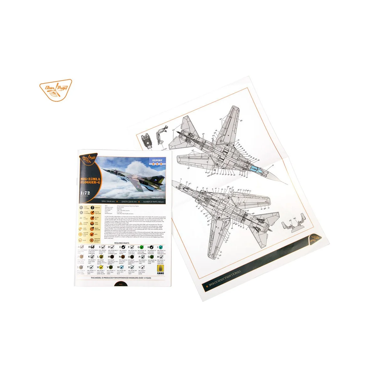 MiG-23MLA Flogger-G, 1/72 - Clear Prop Models CP72030