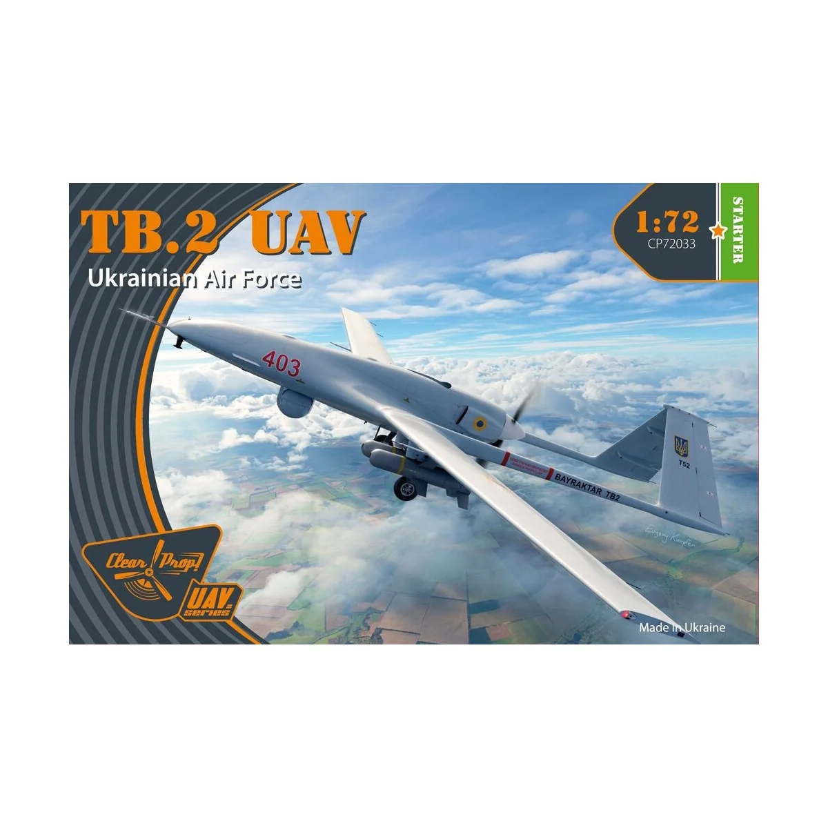TB.2 UAV UKRAINIAN ARMY, 1/72 - Clear Prop Models CP72033