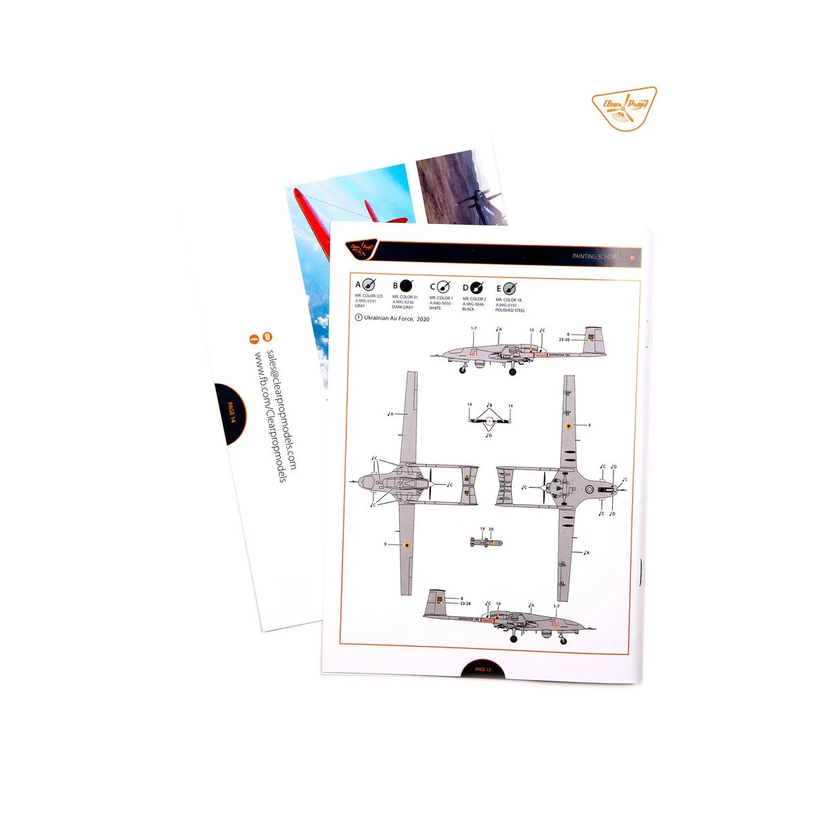 TB.2 UAV UKRAINIAN ARMY, 1/72 - Clear Prop Models CP72033