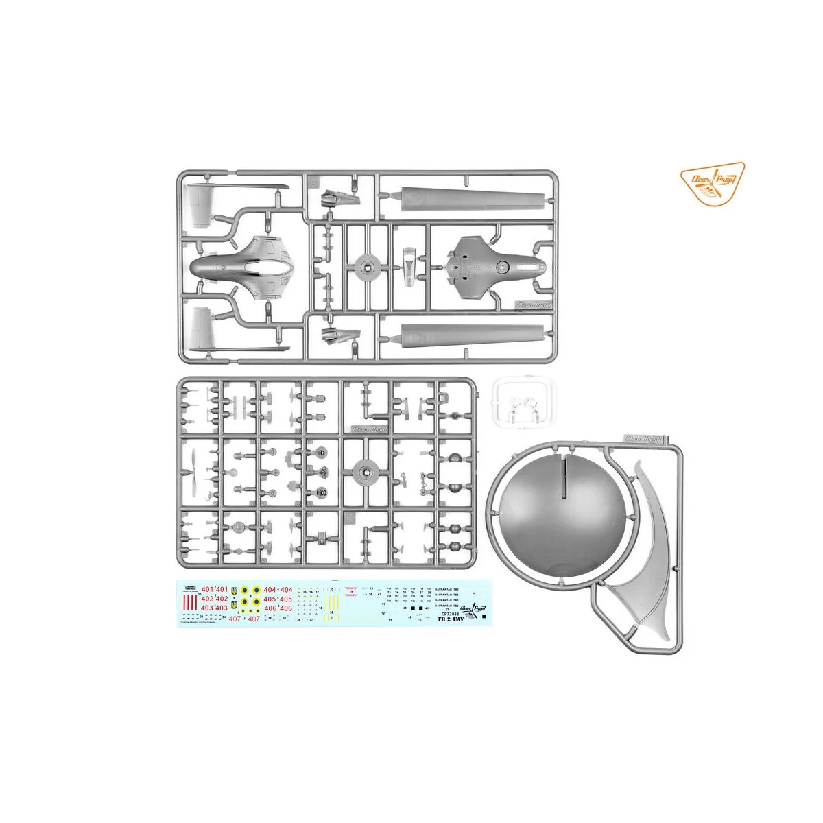 TB.2 UAV UKRAINIAN ARMY, 1/72 - Clear Prop Models CP72033