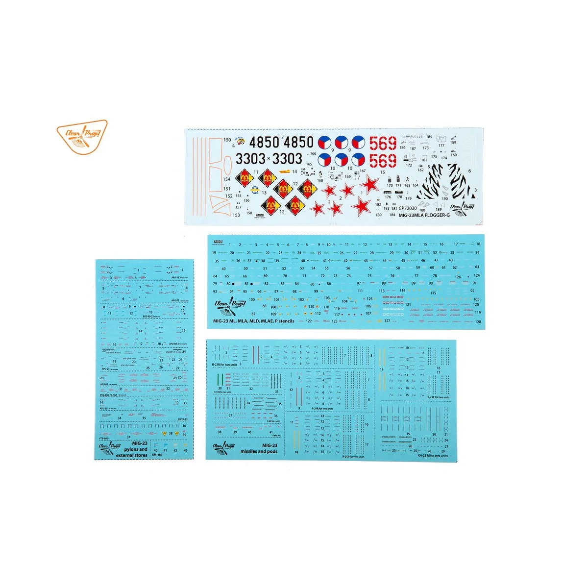 MiG-23MLA Flogger-G, 1/72 - Clear Prop Models CP72030