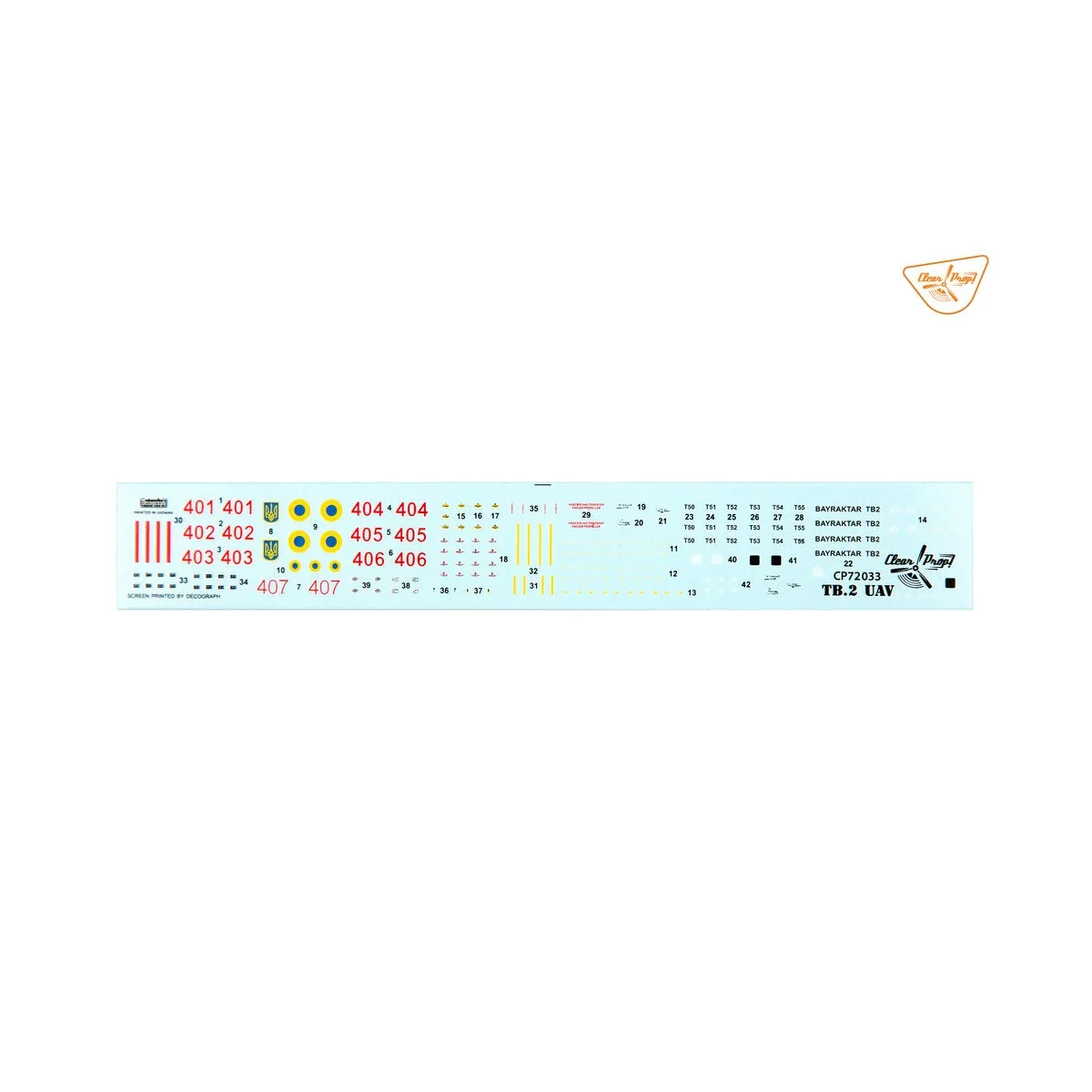 TB.2 UAV UKRAINIAN ARMY, 1/72 - Clear Prop Models CP72033