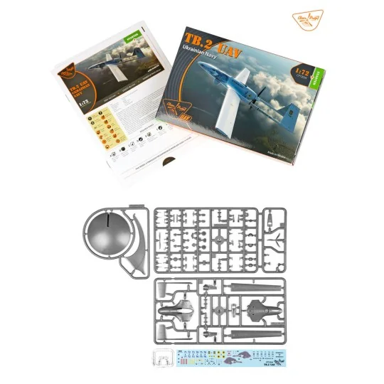 TB.2 UAV UKRAINIAN NAVY, 1/72 - Clear Prop Models CP72034 TB.2 UAV UKRAINIAN NAVY, 1/72 - Clear Prop Models CP72034