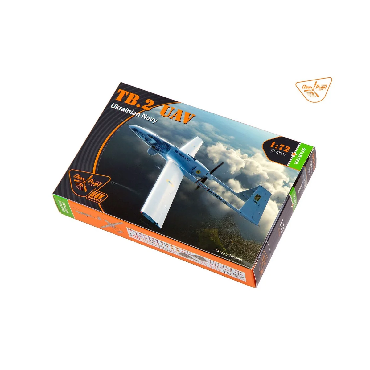 TB.2 UAV UKRAINIAN NAVY, 1/72 - Clear Prop Models CP72034 TB.2 UAV UKRAINIAN NAVY, 1/72 - Clear Prop Models CP72034