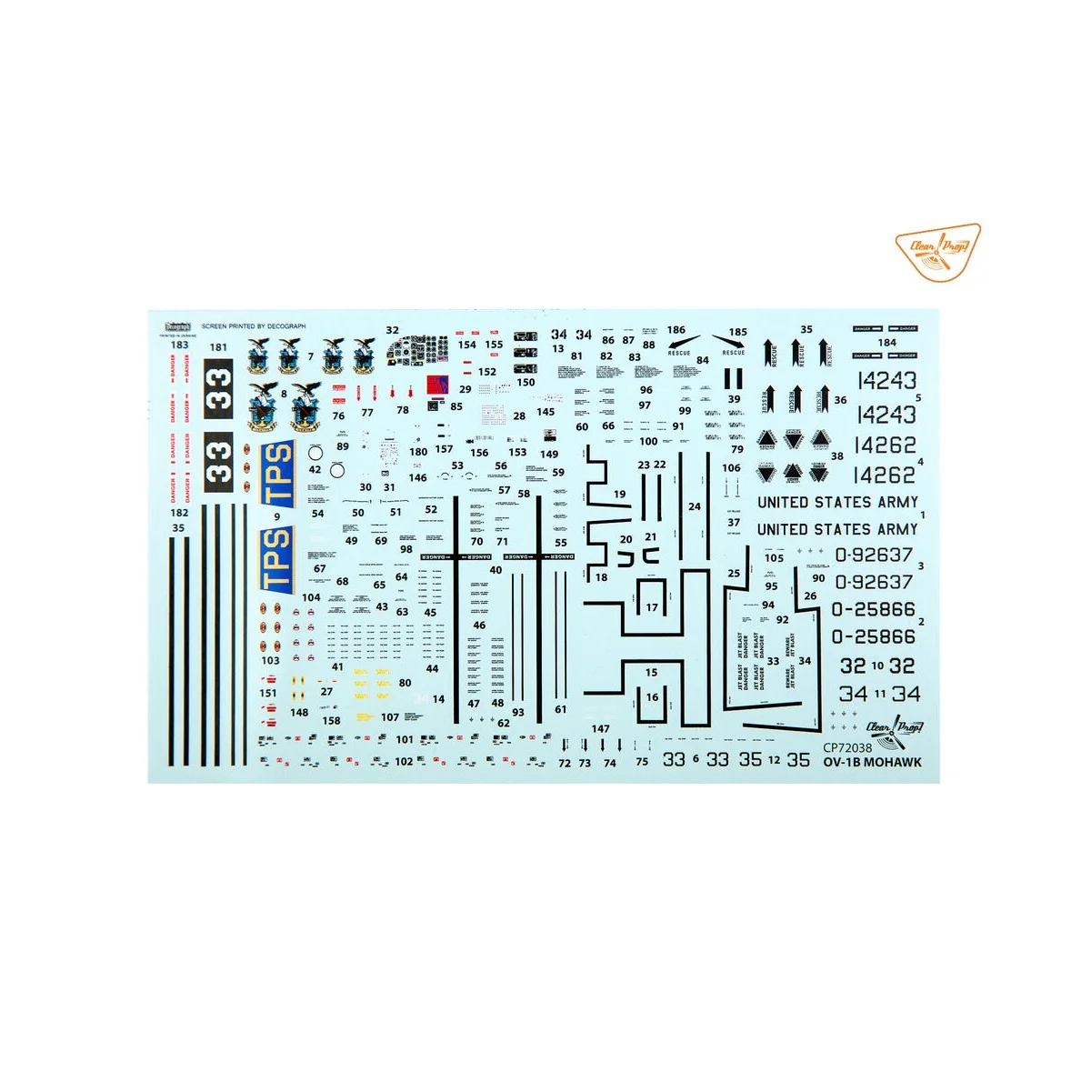OV-1B Mohawk Pilot School, 1/72 - Clear Prop Models CP72038