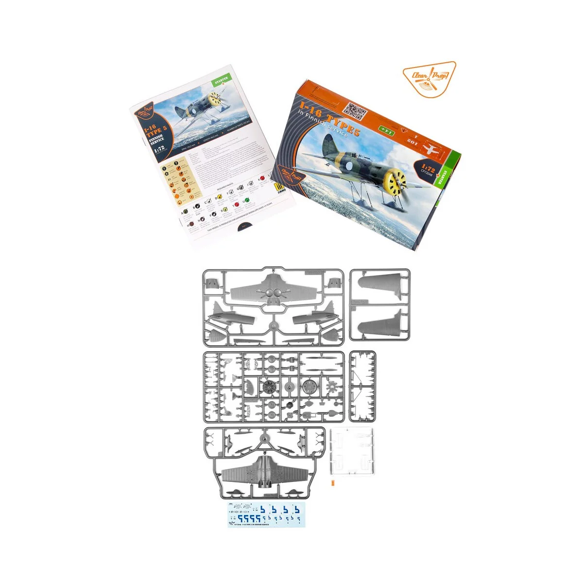 I-16 type 5 In Finnish Service, 1/72 - Clear Prop Models CP72048 I-16 type 5 In Finnish Service, 1/72 - Clear Prop Models CP72048