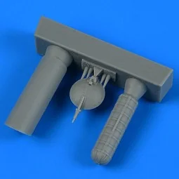 Su-25 Frogfoot open airbrake parachute ZVEZDA, 1/48 - Quickboost QB...