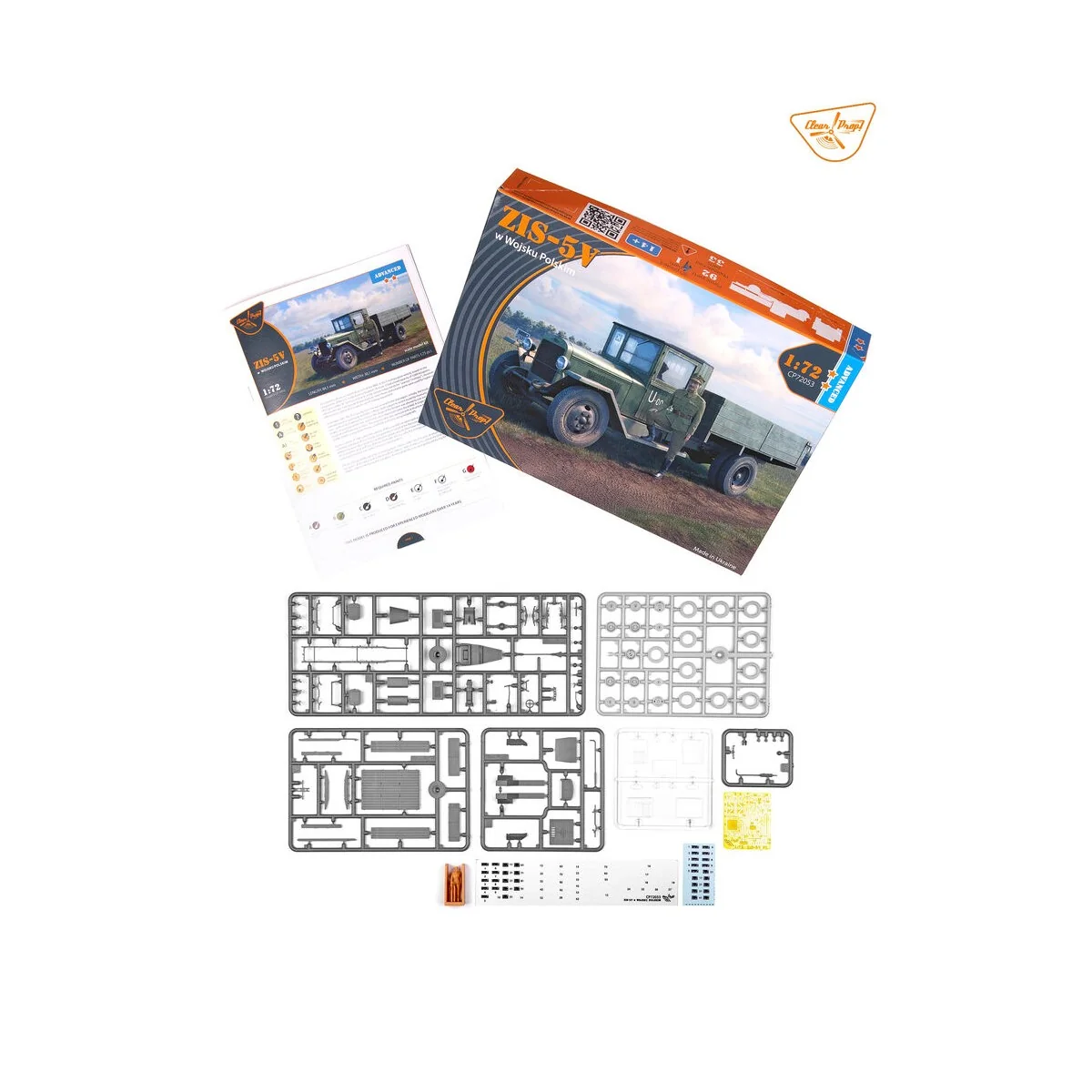 ZiS-5V W Wojsku Polskim, 1/72 - Clear Prop Models CP72053