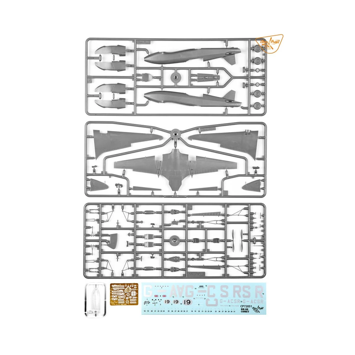 DH.88 Comet MacRobertson Trophy Air Race, 1/72 - Clear Prop Models ...