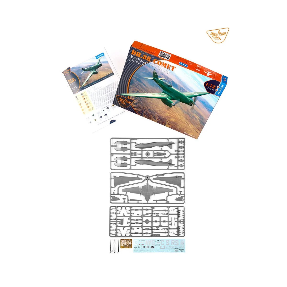 DH.88 Comet MacRobertson Trophy Air Race, 1/72 - Clear Prop Models ...