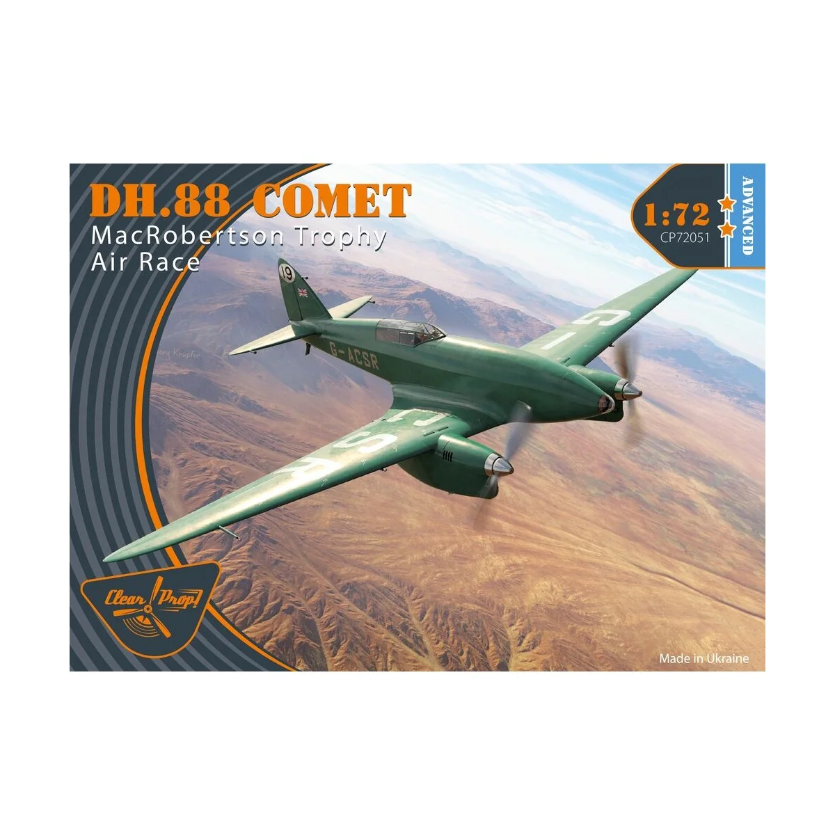 DH.88 Comet MacRobertson Trophy Air Race, 1/72 - Clear Prop Models ...