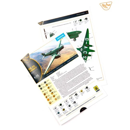 DH.88 Comet MacRobertson Trophy Air Race, 1/72 - Clear Prop Models ...