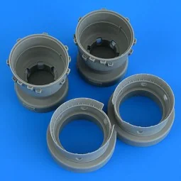 B-25J Mitchell cowlings & cooling flaps (closed pos.) HK MODEL - Qu...