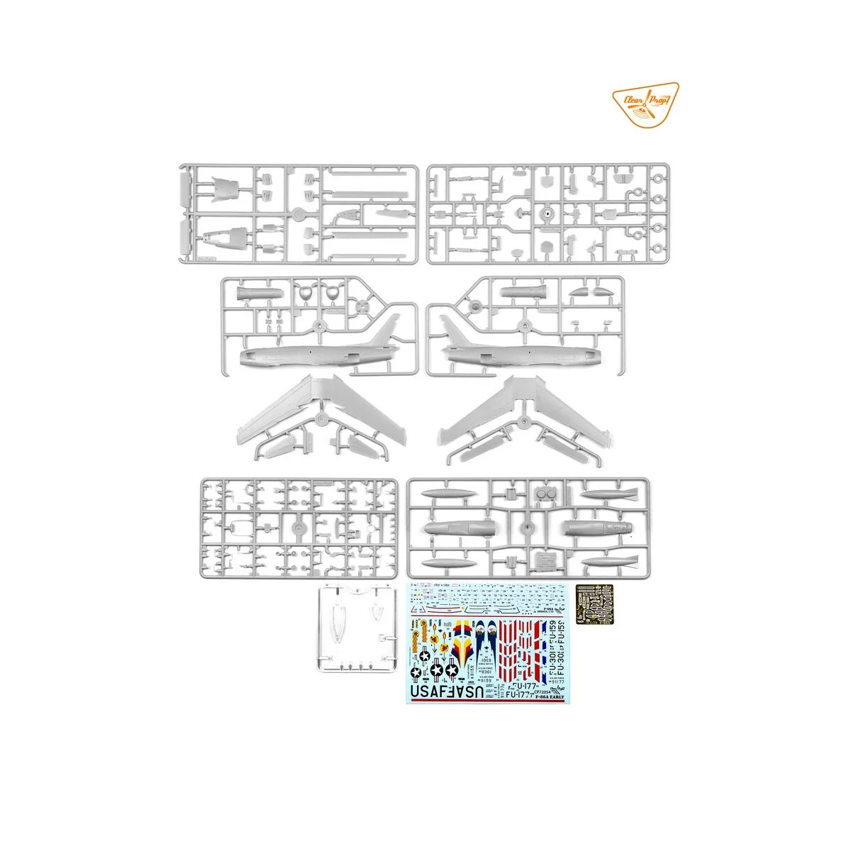 F-86A, 1/72 - Clear Prop Models CP72054