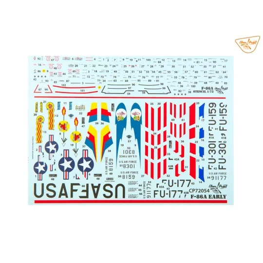 F-86A, 1/72 - Clear Prop Models CP72054