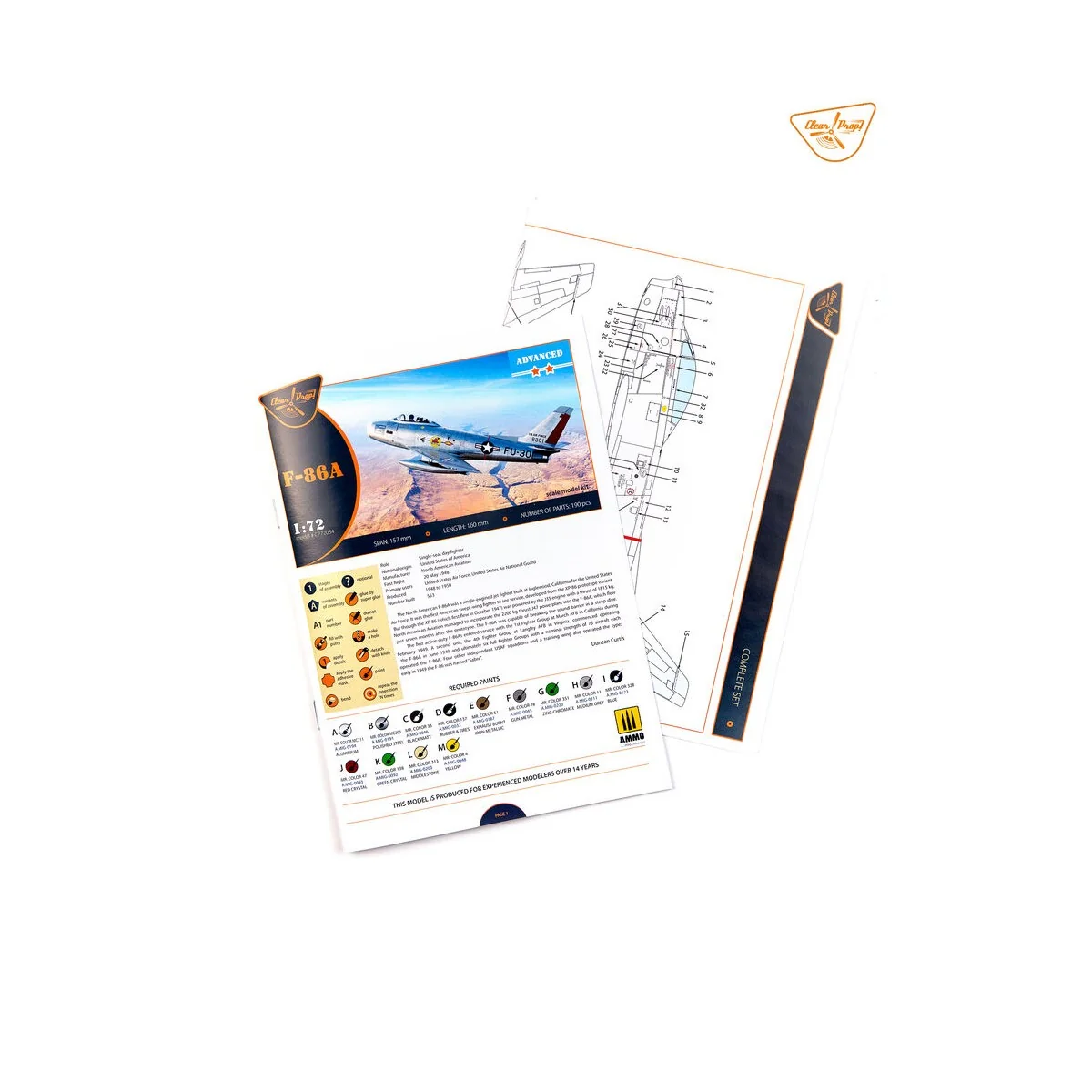 F-86A, 1/72 - Clear Prop Models CP72054