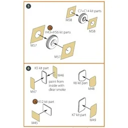 CH-54 painting mask for ICM kit 53054, 1/35 - Clear Prop Accessorie...