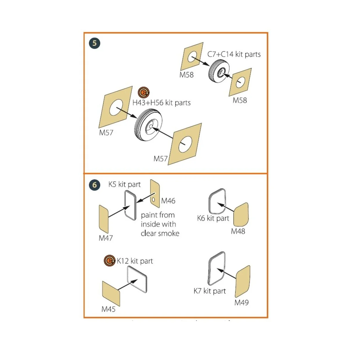 CH-54 painting mask for ICM kit 53054, 1/35 - Clear Prop Accessorie...