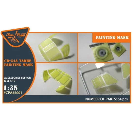 CH-54 painting mask for ICM kit 53054, 1/35 - Clear Prop Accessorie...
