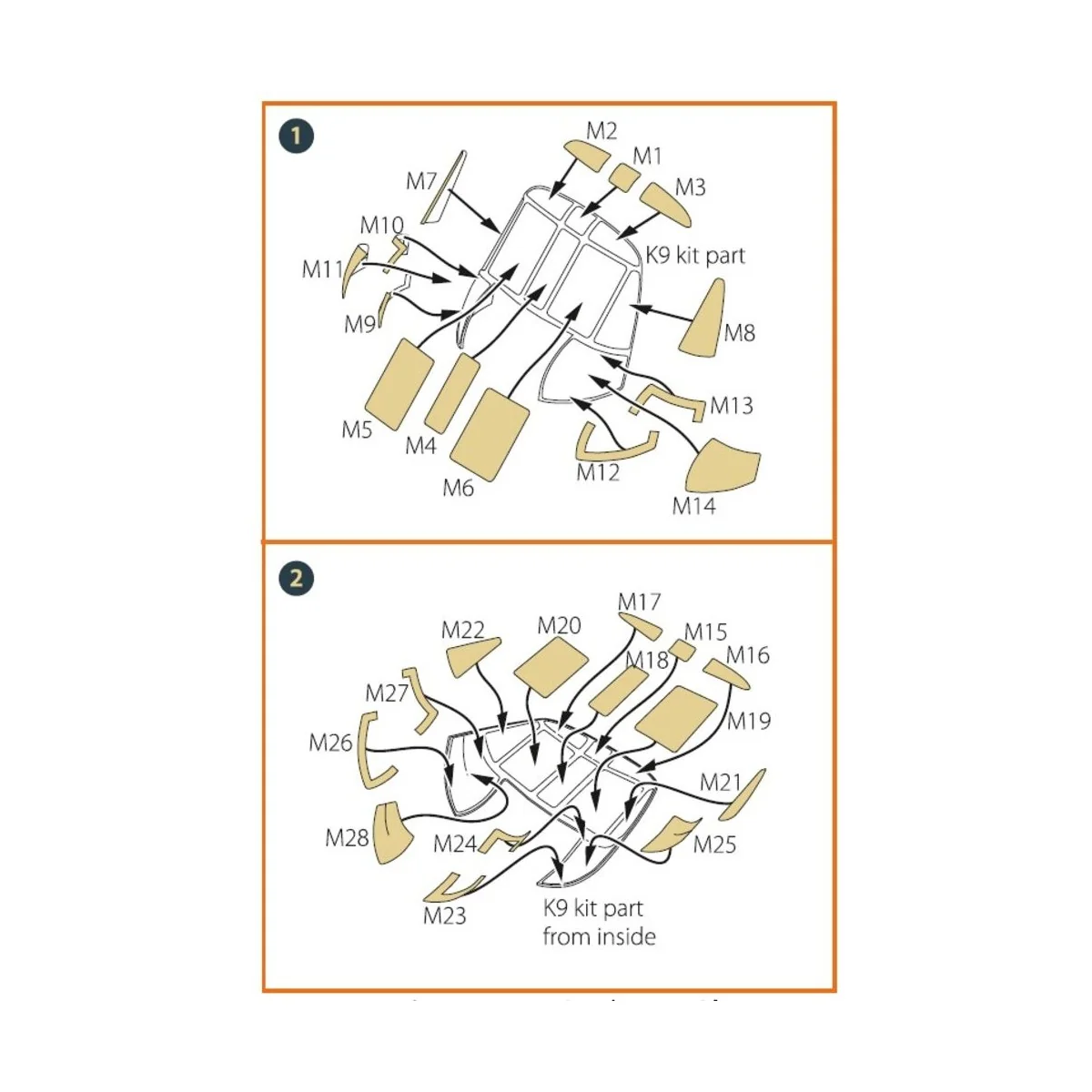 CH-54 painting mask for ICM kit 53054, 1/35 - Clear Prop Accessorie...