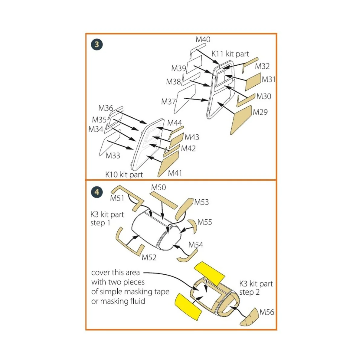 CH-54 painting mask for ICM kit 53054, 1/35 - Clear Prop Accessorie...