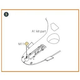 TB.2 painting mask for CP kits, 1/35 - Clear Prop Accessories CPA35005