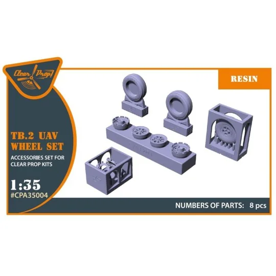 TB.2 wheel set, 1/35 - Clear Prop Accessories CPA35004 TB.2 wheel set, 1/35 - Clear Prop Accessories CPA35004