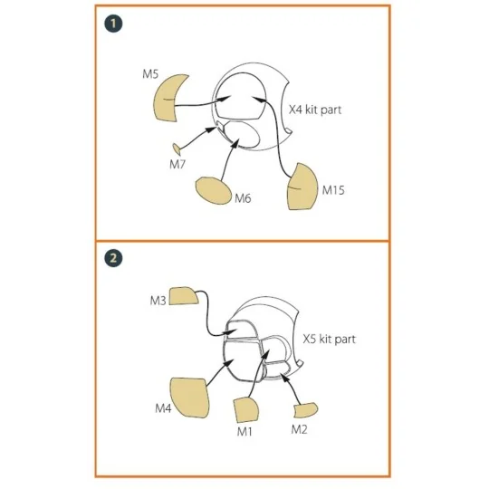 TB.2 painting mask for CP kits, 1/35 - Clear Prop Accessories CPA35005 TB.2 painting mask for CP kits, 1/35 - Clear Prop Accessories CPA35005