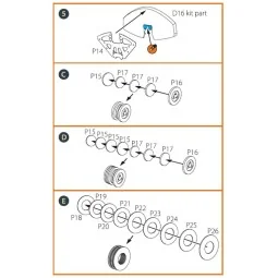 TB.2 PE parts for CP kit, 1/35 - Clear Prop Accessories CPA35006