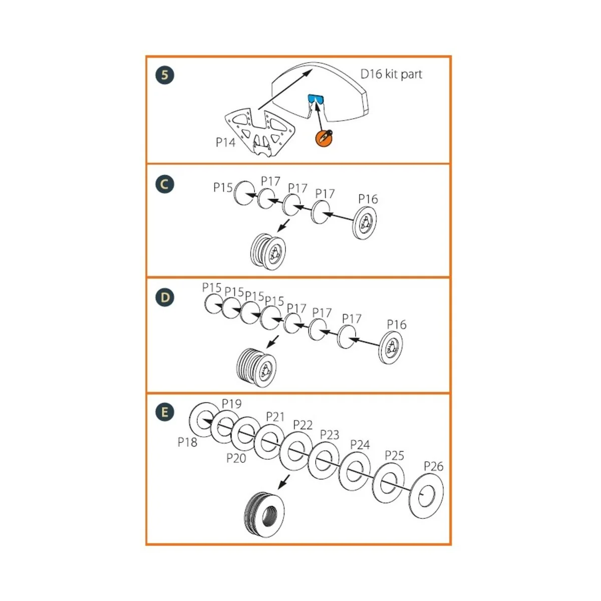 TB.2 PE parts for CP kit, 1/35 - Clear Prop Accessories CPA35006