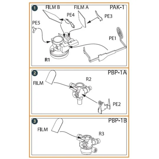 WWII gun sights (PAK-1, PBP-1A, PBP-1B), 1/48 - Clear Prop Accessor... WWII gun sights (PAK-1, PBP-1A, PBP-1B), 1/48 - Clear Prop Accessor...