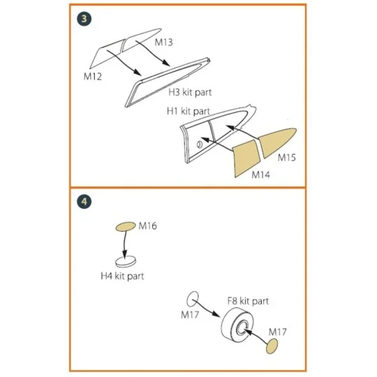 Hawk H-75 N/O for CP kit painting mask for CP kits CP4803/CP4804, 1...