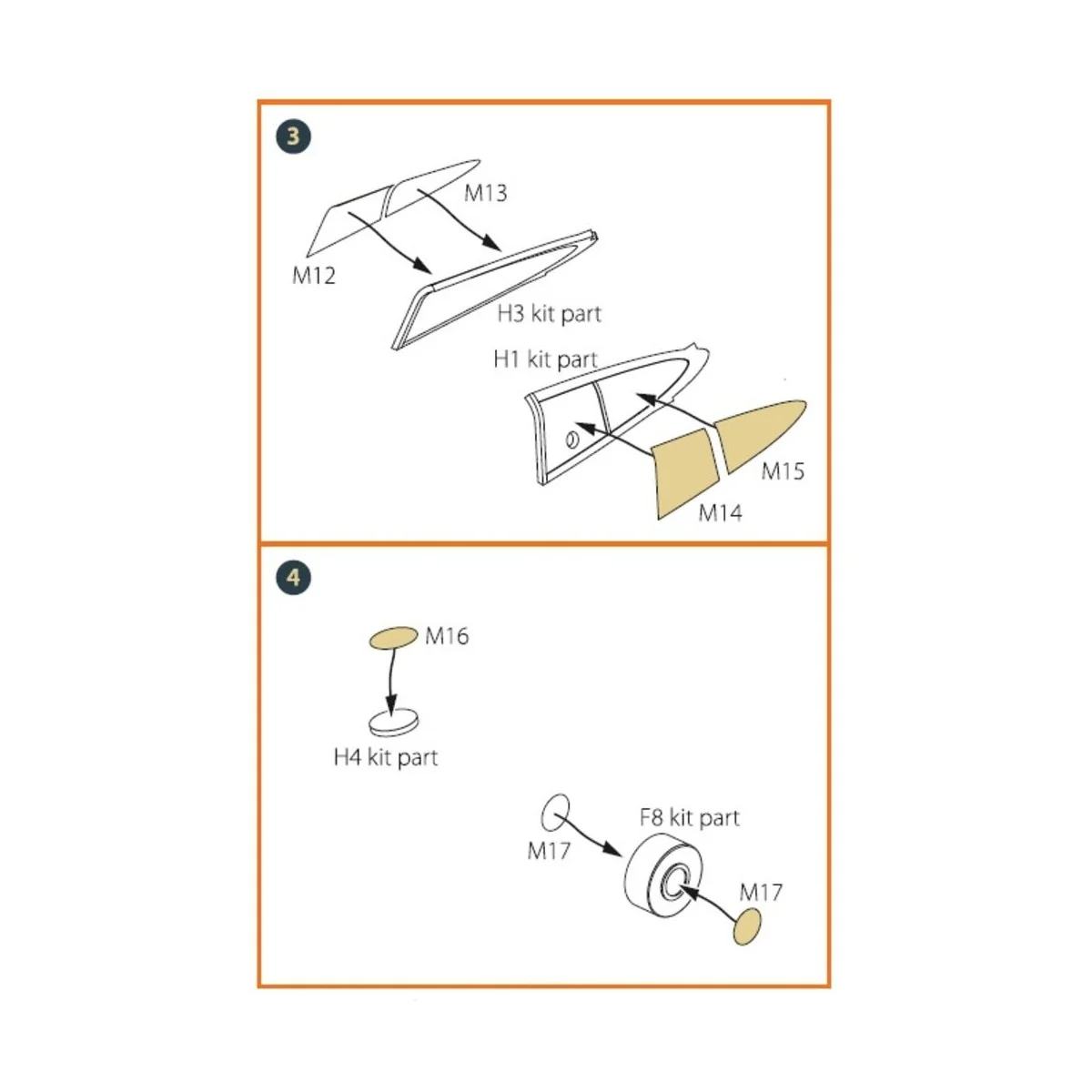 Hawk H-75 N/O for CP kit painting mask for CP kits CP4803/CP4804, 1...