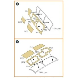 OV-10 A/D Bronko painting mask for ICM kits 48300/48301, 1/48 - Cle...