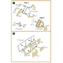 OV-10 A/D Bronko double-sided painting mask for ICM kits 48300/4830...