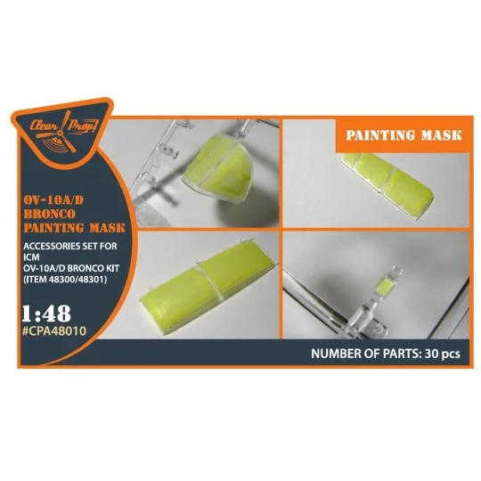 OV-10 A/D Bronko painting mask for ICM kits 48300/48301, 1/48 - Cle...