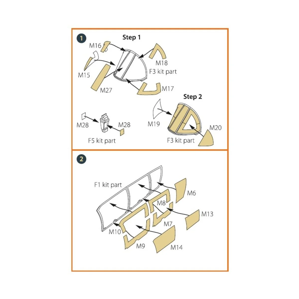 OV-10 A/D Bronko painting mask for ICM kits 48300/48301, 1/48 - Cle...