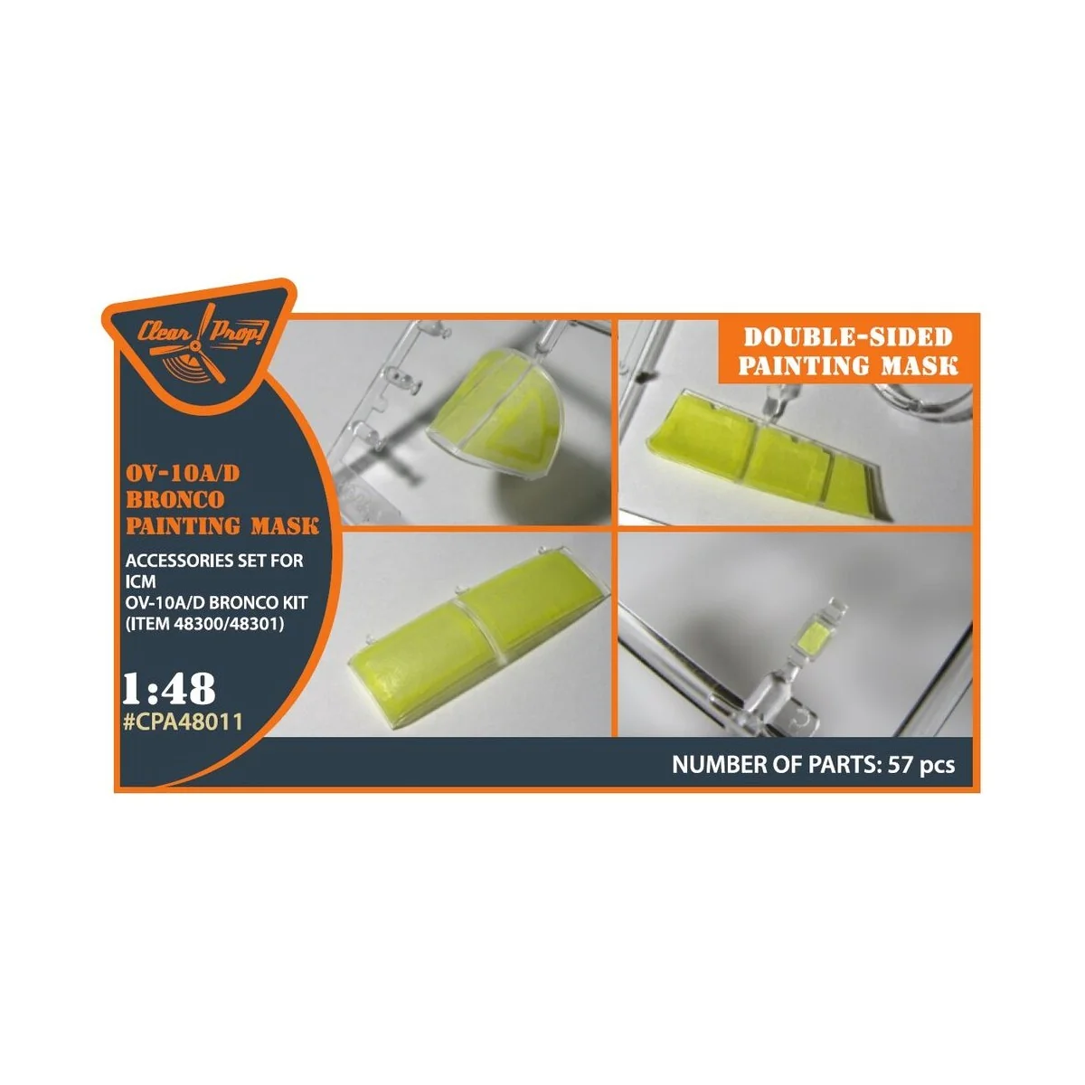 OV-10 A/D Bronko double-sided painting mask for ICM kits 48300/4830... OV-10 A/D Bronko double-sided painting mask for ICM kits 48300/4830...